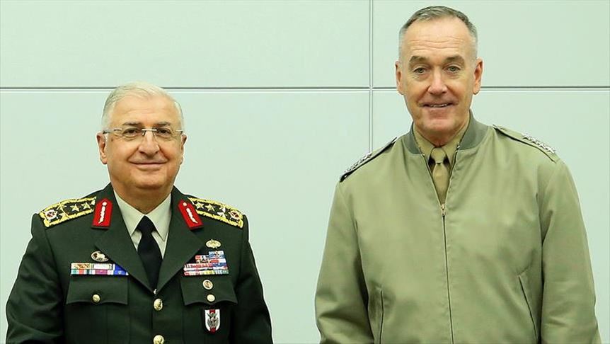 Turkish, US military chiefs discuss Syria safe zone